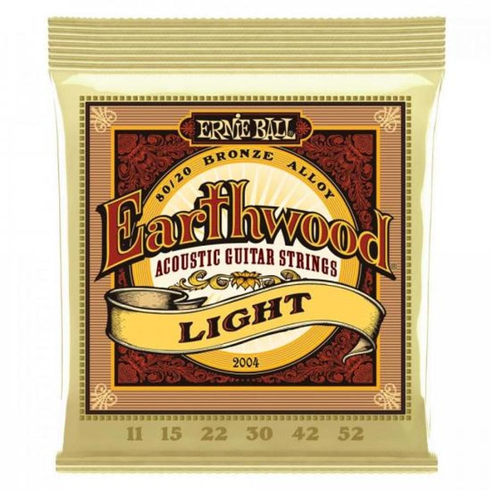 Encordoamento Para Violão Aço .011 Leve Earthwood 2004 Ernie