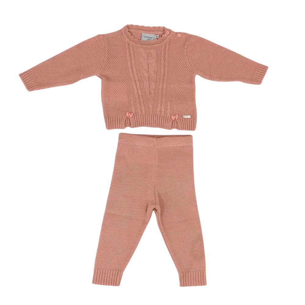 Conjunto bebê  fem Noruega rosa