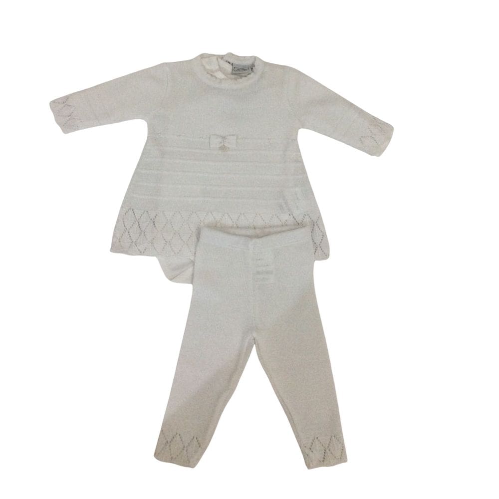 Conjunto bebê linho Noruega branco e vermelho