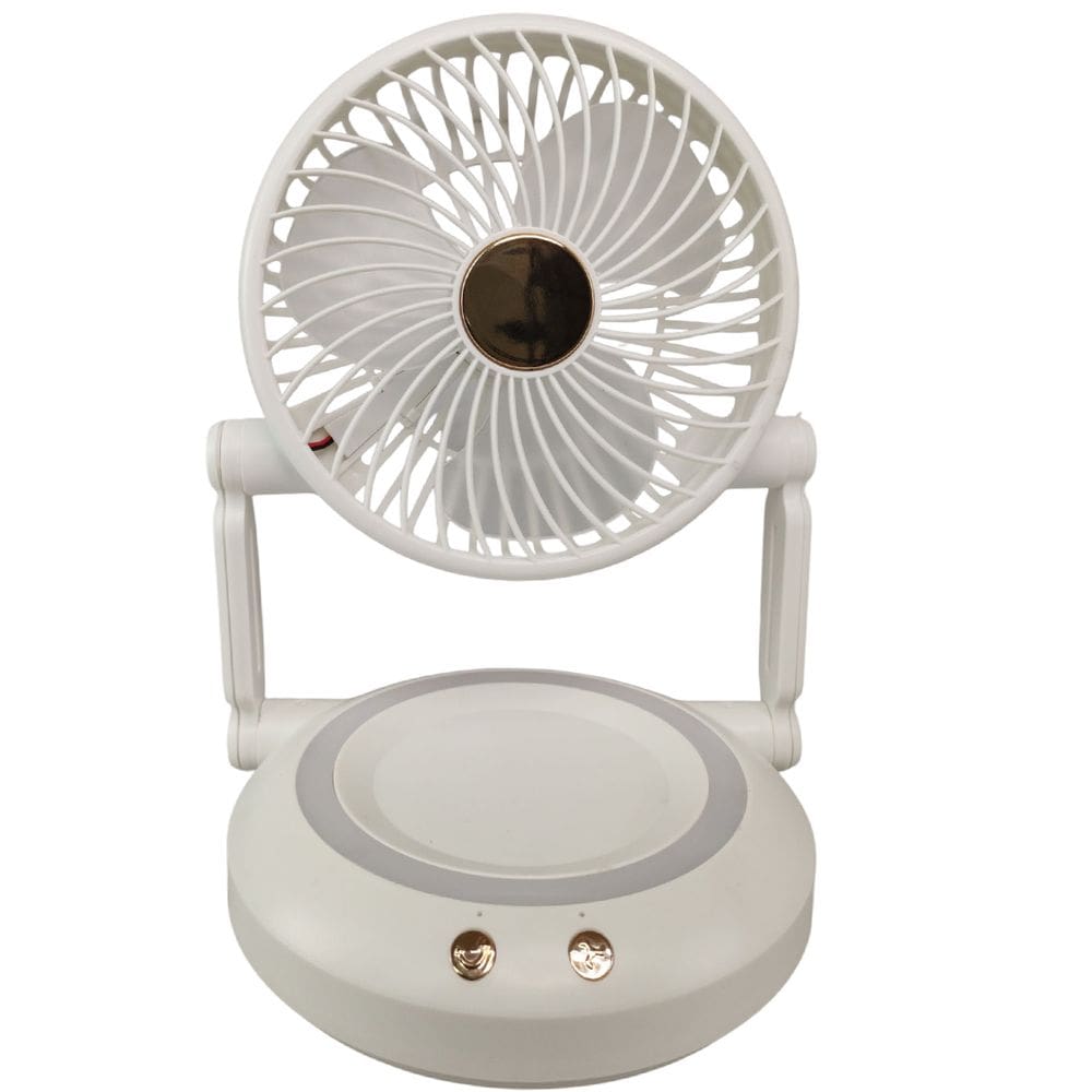 Ventilador Mesa Dobravel 3 Velocidades Led Iluminaçao Decoraçao Usb Portatil Verao Calor Dias Quentes Escrivaninha