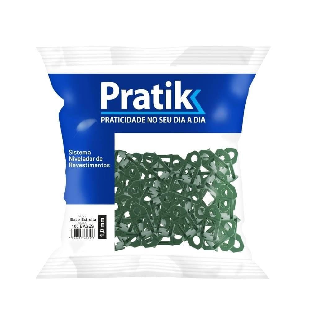 Espaçador Nivelador Pratik para Revestimento Fit Eco Verde 1mm - Embalagem com 100 Unidades
