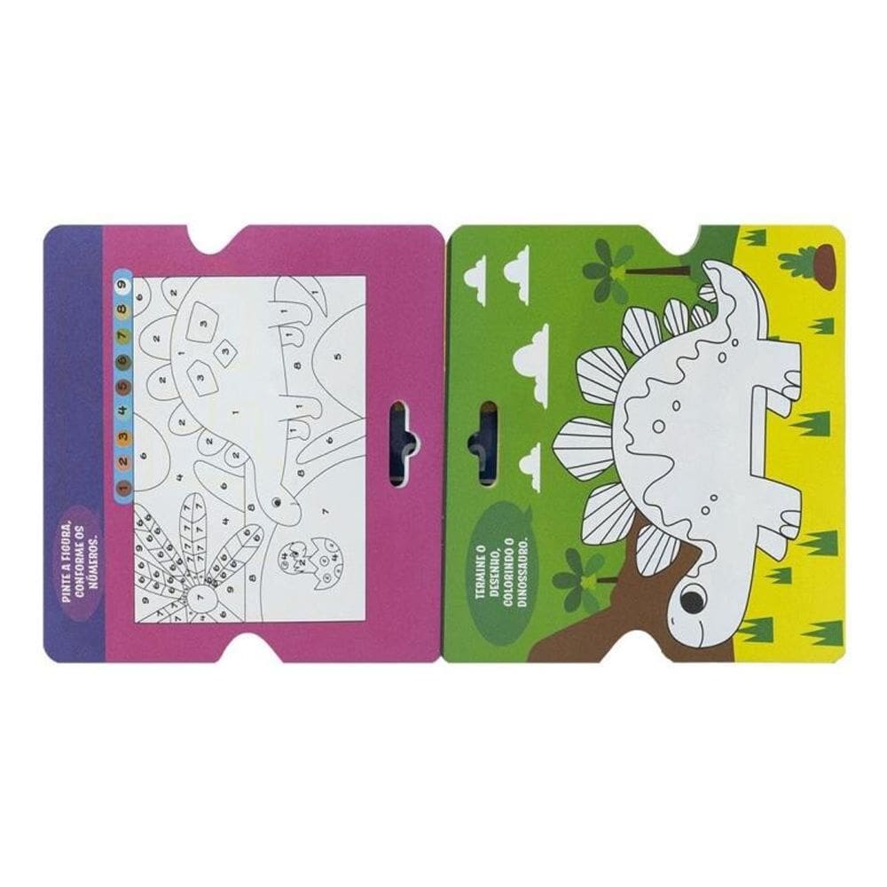 Livro Com Adesivos Fofinhos - Dinossauros - Happy Books