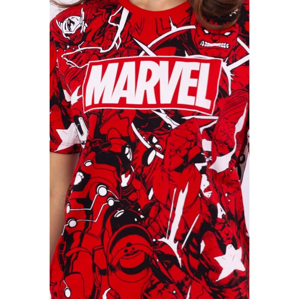 Camiseta Full Print - Marvel Os Vingadores - Piticas
