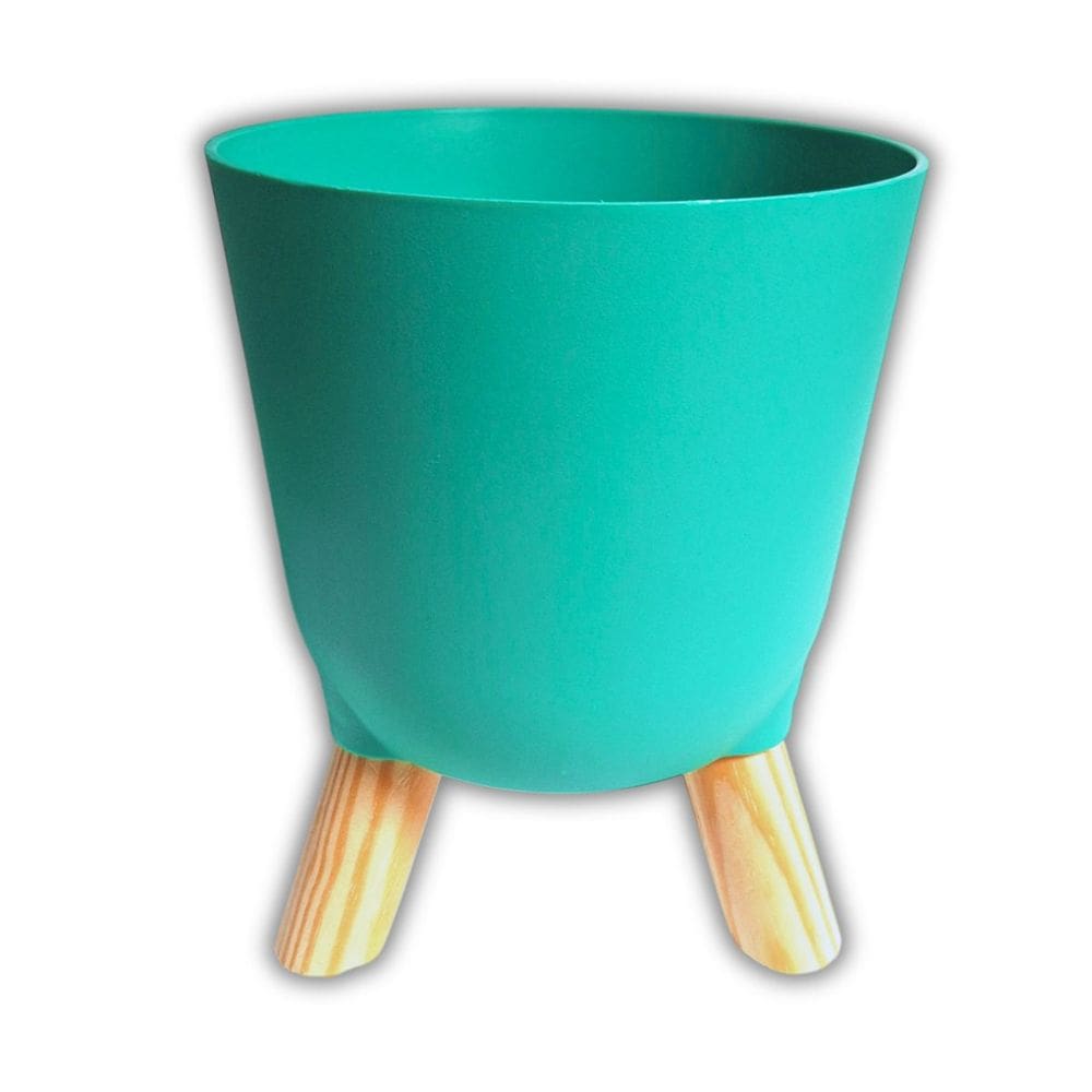 Vaso Cachepô Boho Pé Palito (13) Verde ALL GARDEN