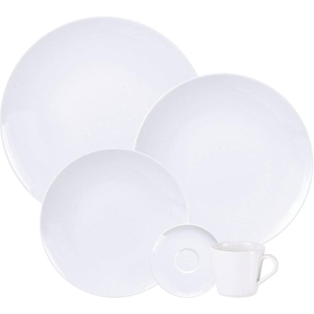 Aparelho de Jantar 20 Peças Tramontina Leonora em Porcelana