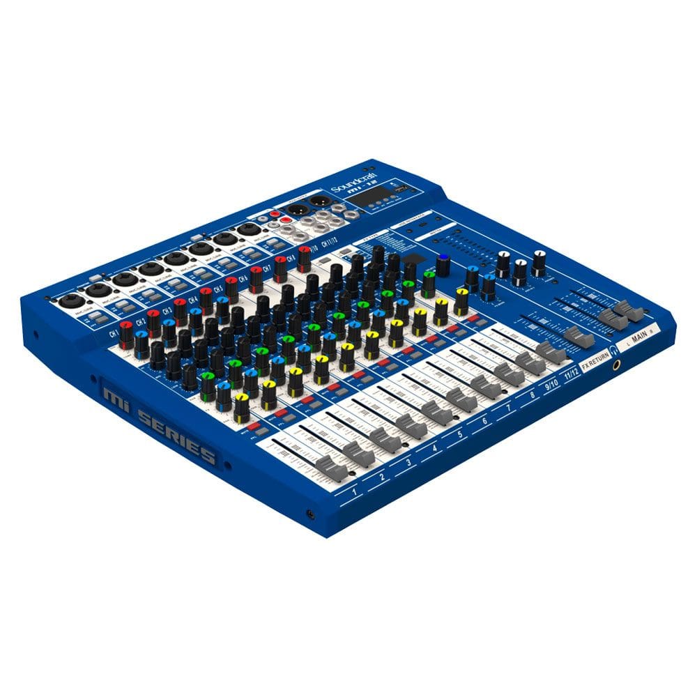 Mesa De Som Soundcraft MI12 Analógico Com 12 Canais