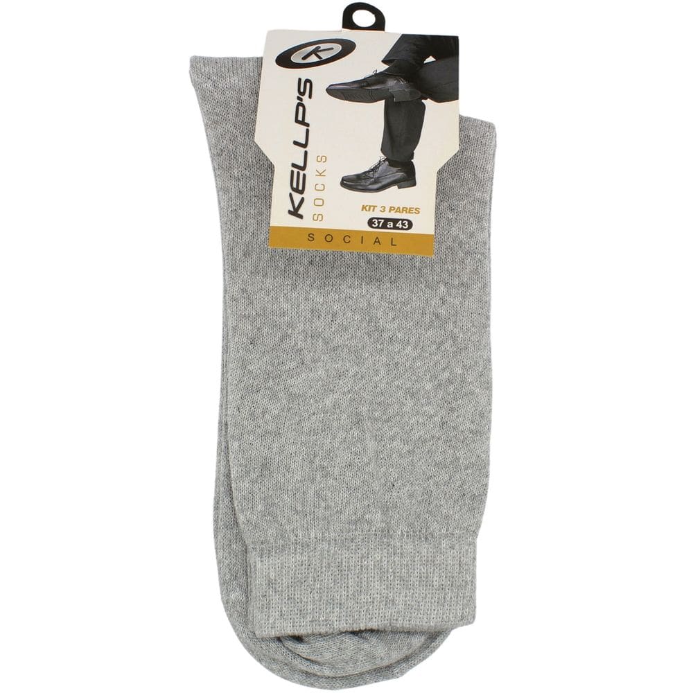 Kit Meia Social Kellps Masculina