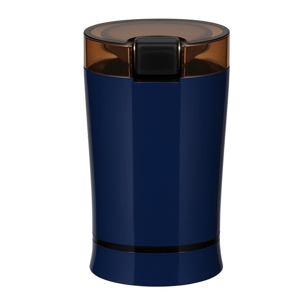 Moedor Triturador Domestico Portatil Alimentos Secos Lamina Inox Cafe Especiarias Luxo 110v Azul