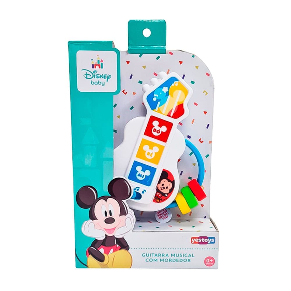 Guitarra Musical Disney Baby Yestoys com Mordedor 0+ Meses 1 Unidade