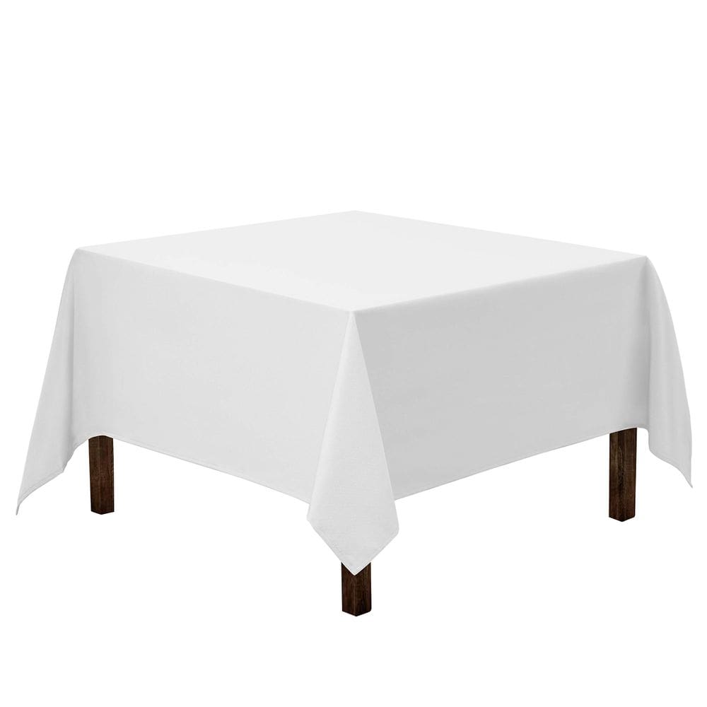 Toalha de mesa Gee Di Moda Square 132x132cm Poliéster branco