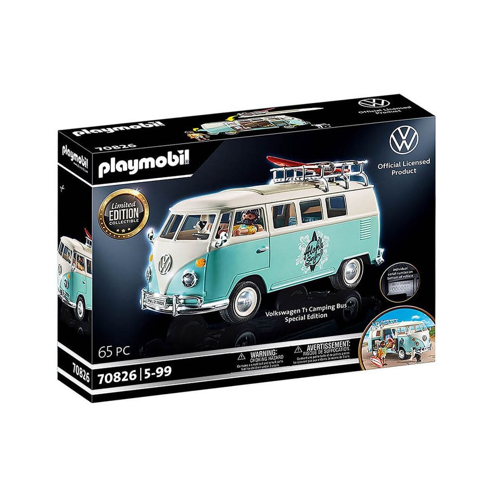 Playmobil - Kombi Com Bagageiro Edição Especial - Volkswagen - 70826