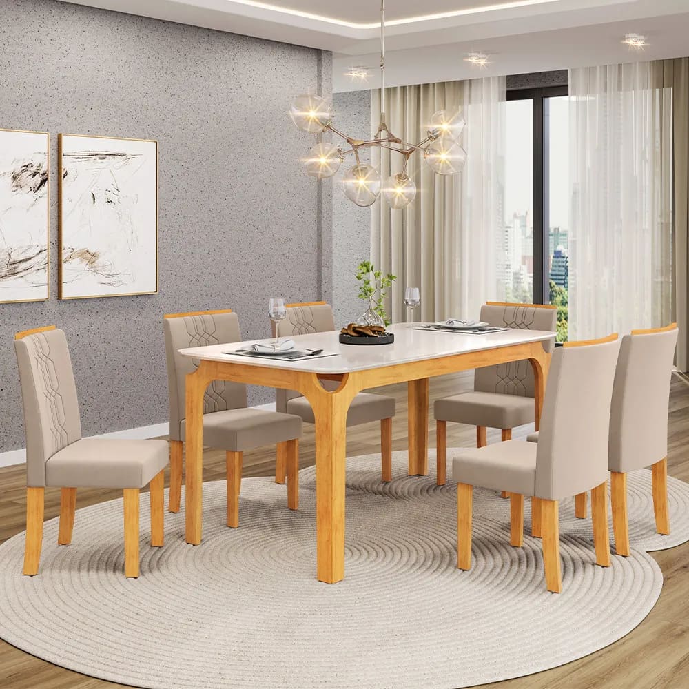 Mesa Marina - Tampo Chanf. Curvo Mad/Vd 1600X800x22 Cedro/Off White - Dj