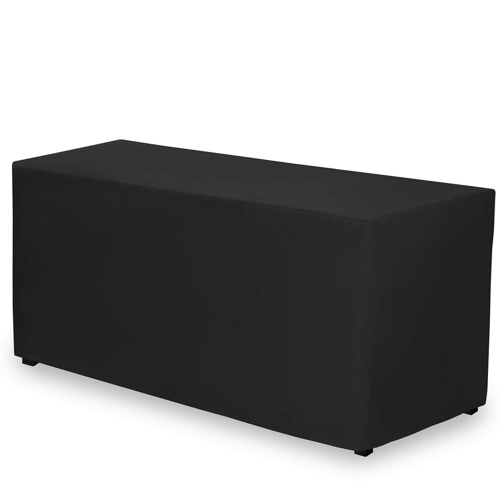 Toalha de mesa Gee Di Moda ajustada 183x76cm em poliéster preto