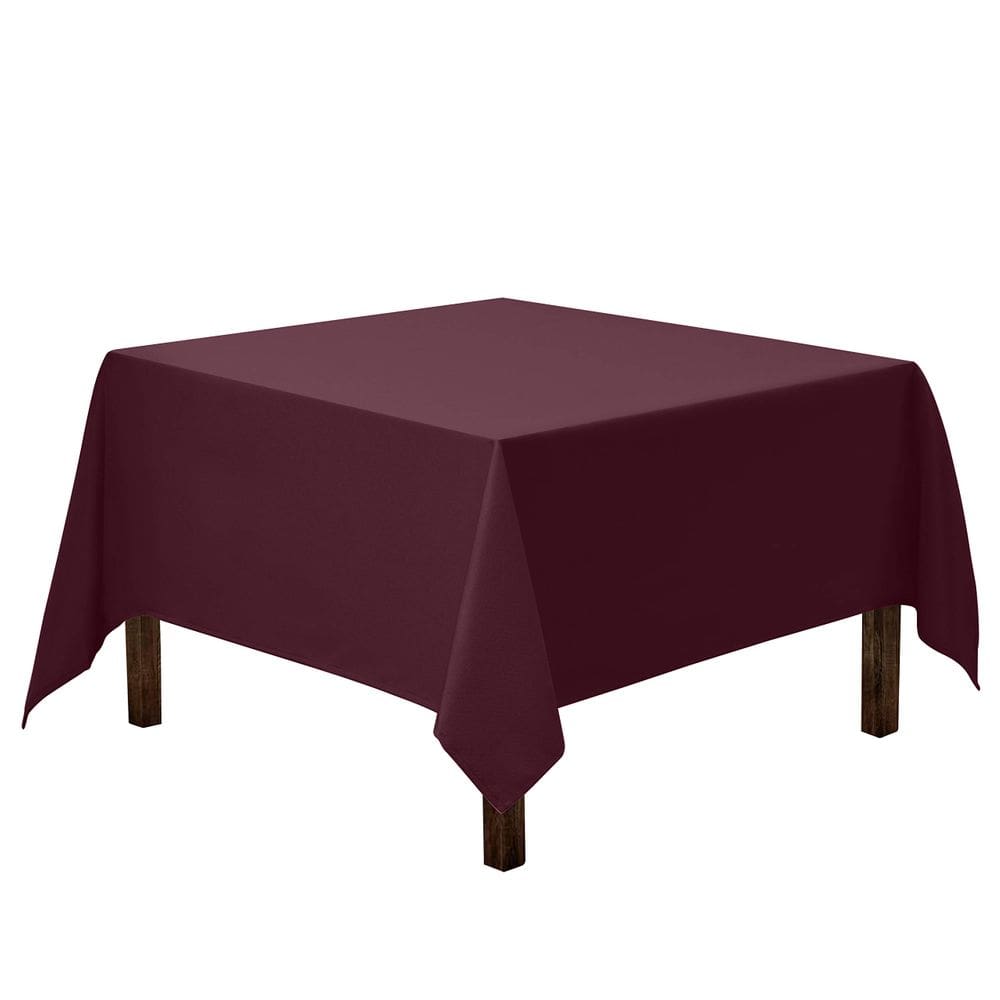 Toalha de mesa Gee Di Moda Square 132x132cm Poliéster Borgonha