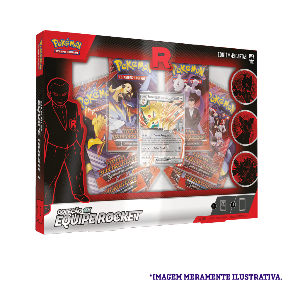 Box Pokémon Coleção Equipe Rocket Persian Ex