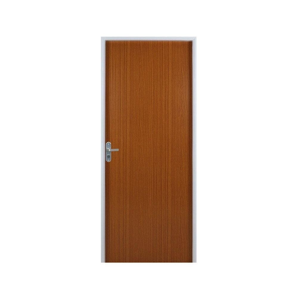 Kit Porta Mgm Acomad 120mm Batente Branco Mogno Esquerdo 2,15x0,75m