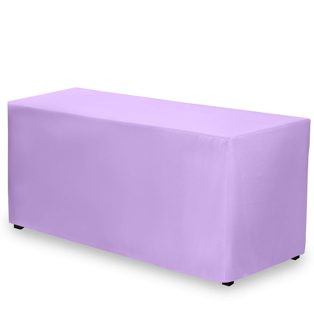 Toalha de mesa Gee Di Moda Lavender ajustada em retângulo de 6 pés