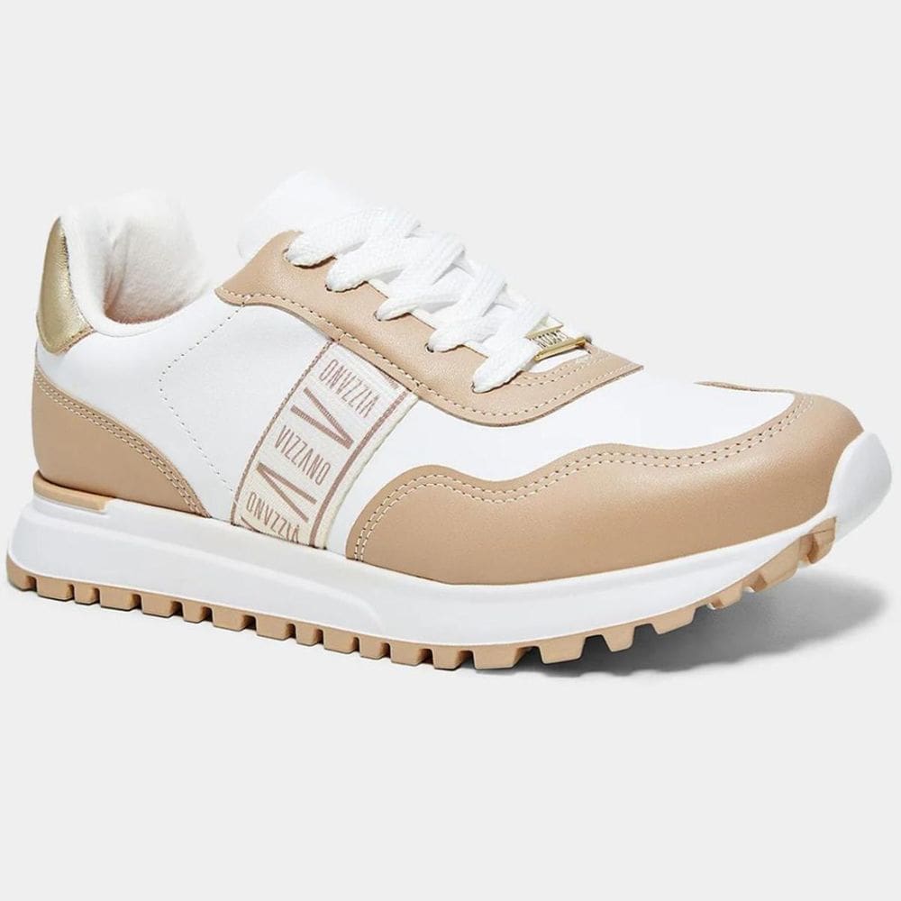 Tênis Vizzano Casual - Branco e Bege