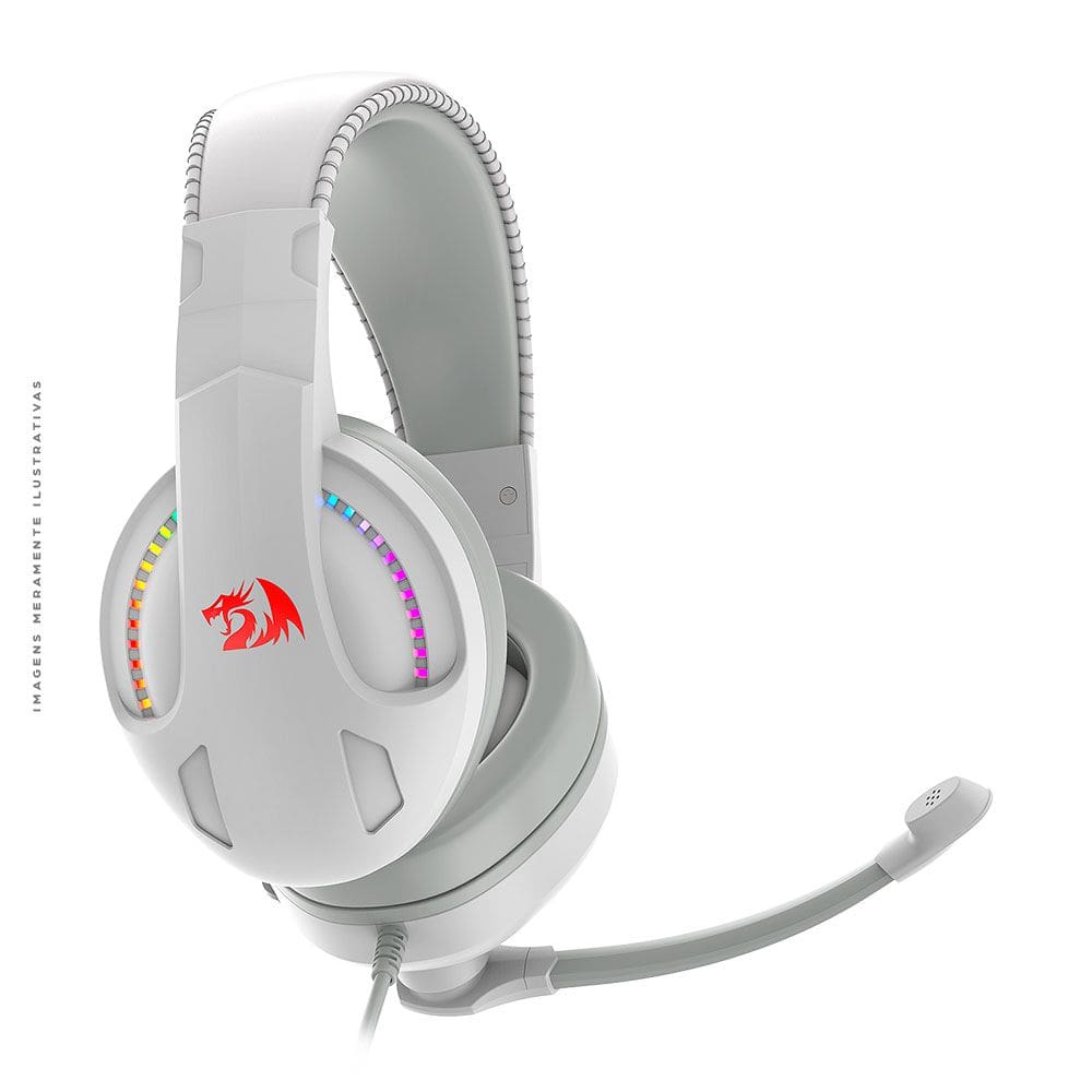 Headset Gamer Redragon Cronus H211W-RGB - Branco