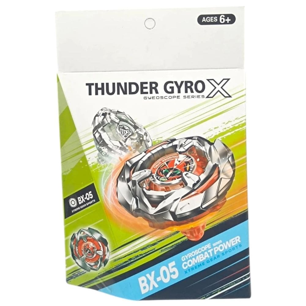 Beyblade Thunder Gyro X BX05 com Lançador Peão de Batalha - Toys Import J24207