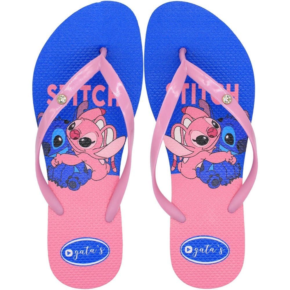 Chinelo de Dedo Feminino Gata`s Tira Fina Estampado