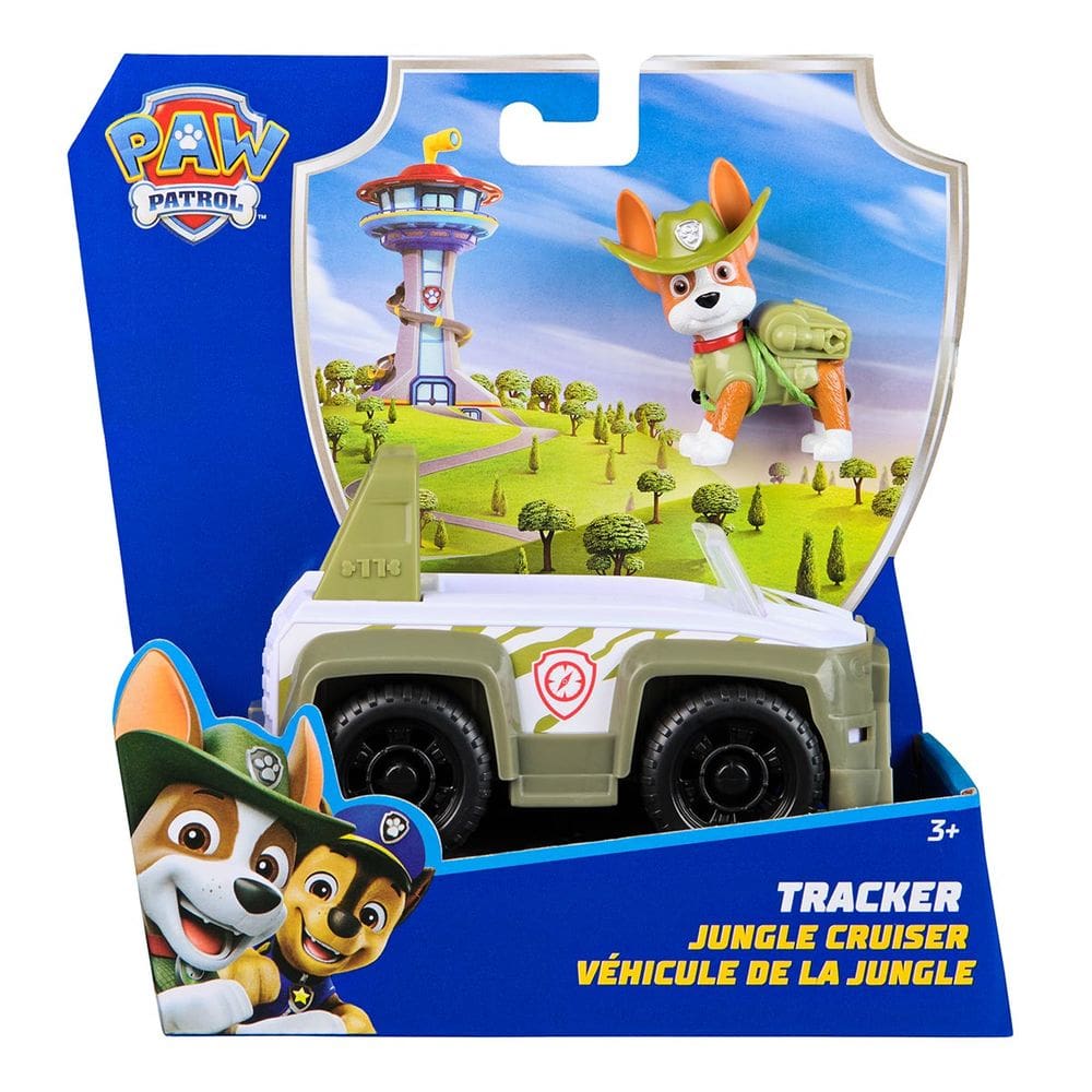 Patrulha Canina - Boneco De 7Cm E Veículo - Tracker