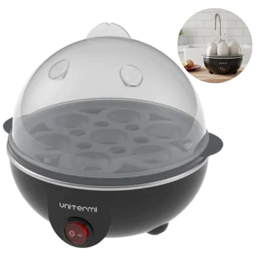 Cozedor De Ovos Portátil Elétrico A Vapor Para Até 7 Ovos