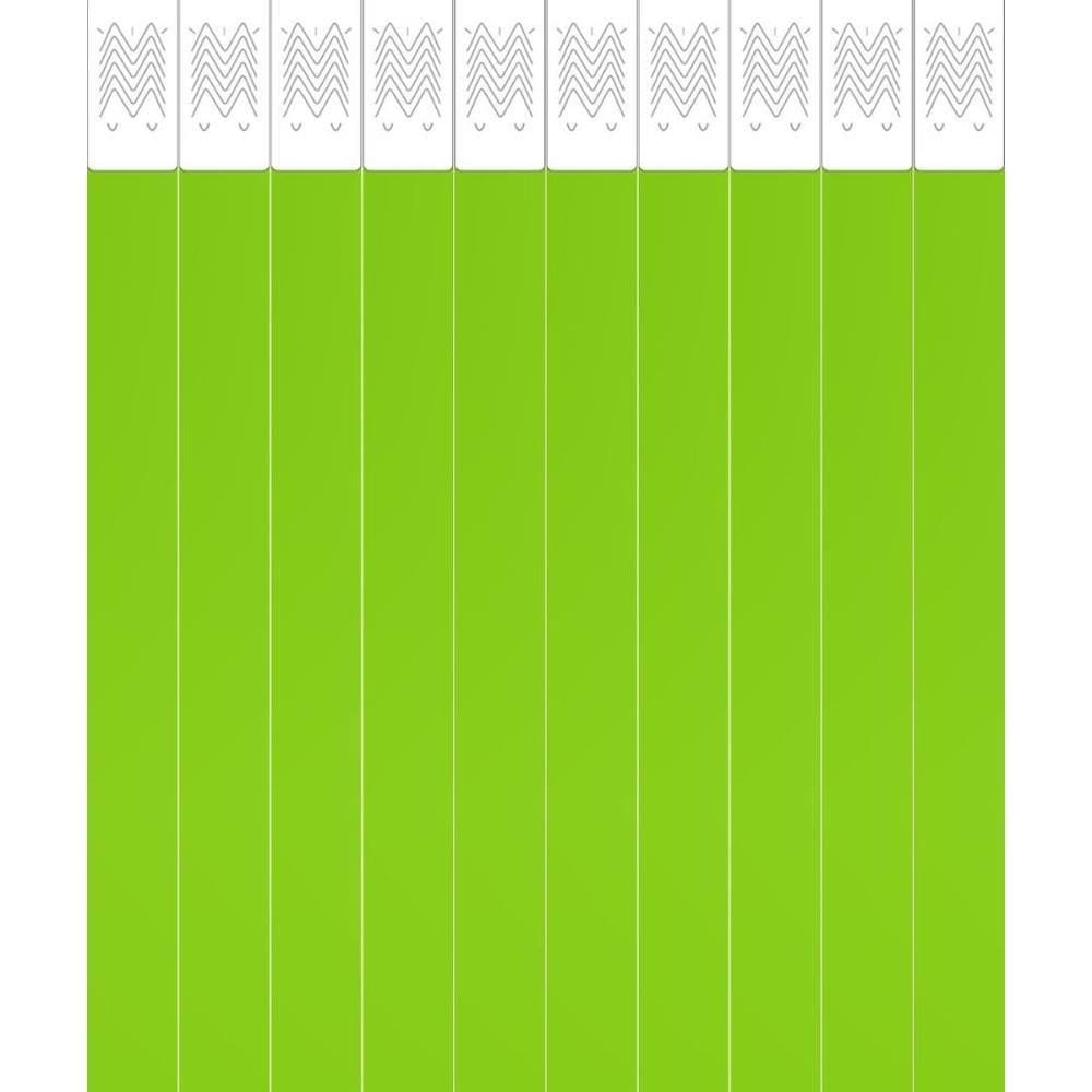 Pulseira de Identificação Tyvek Verde Fluor 50un Tecnomidia