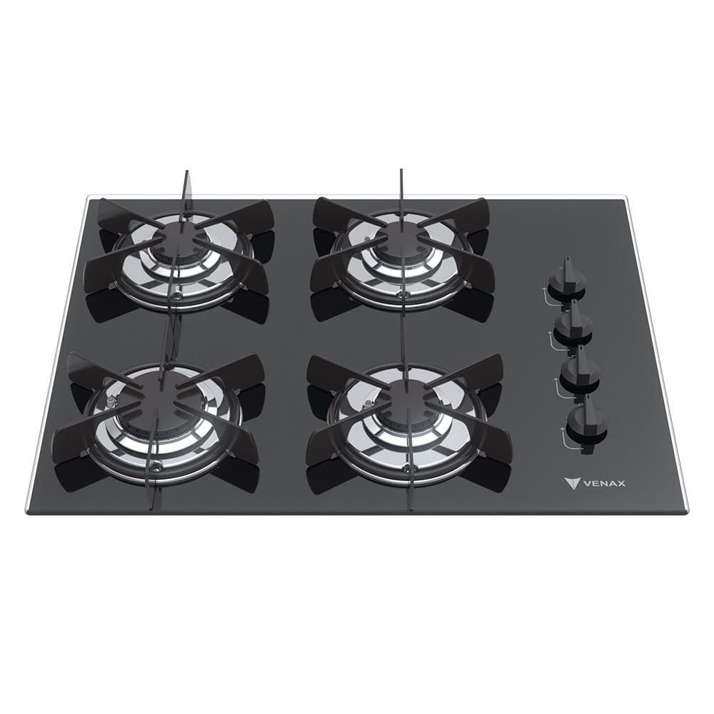 Cooktop a Gas 4 Bocas Venax Volare Preto