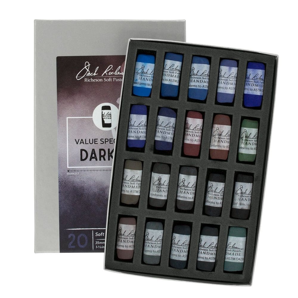 Pastéis macios Jack Richeson 422900 Dark 1 Value Spectrum