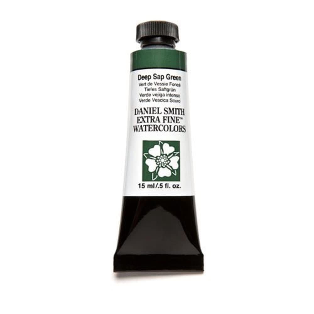 Tubo de 15 ml de tinta aquarela DANIEL SMITH Deep Sap Green
