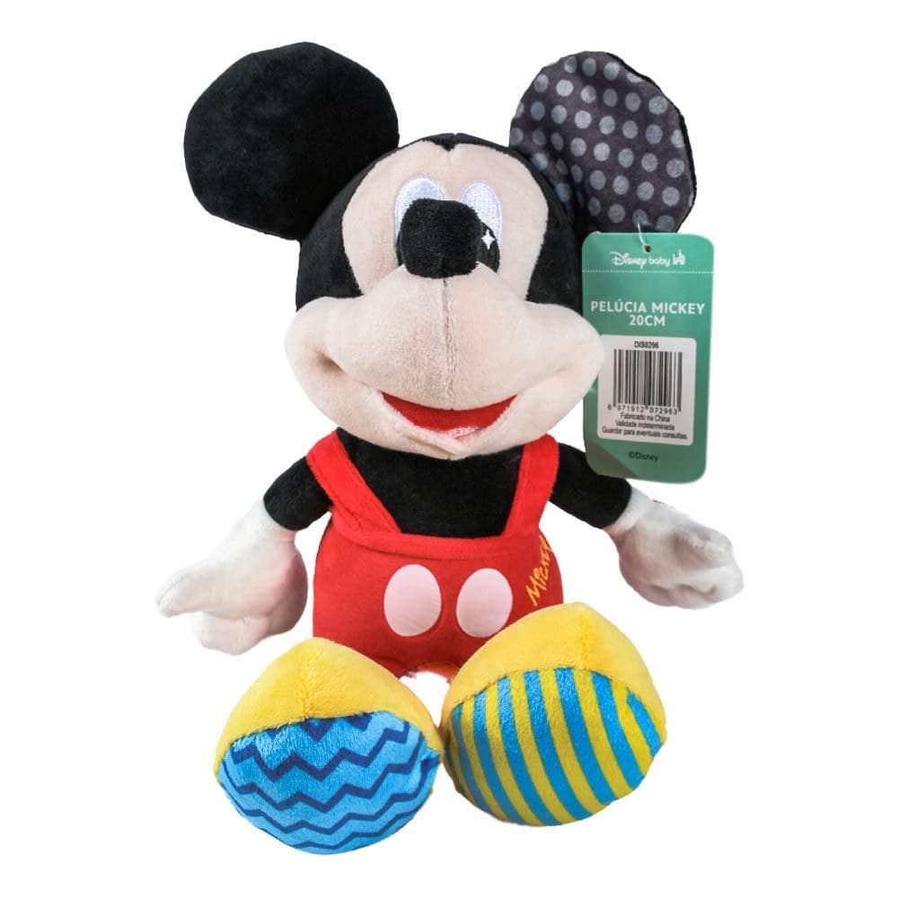 Pelúcia 20Cm Mickey Disney Preto