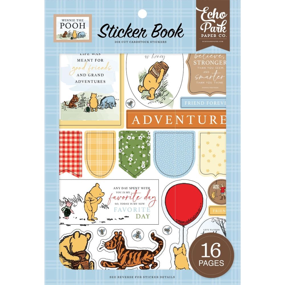 Livro de adesivos Echo Park Paper Winnie The Pooh