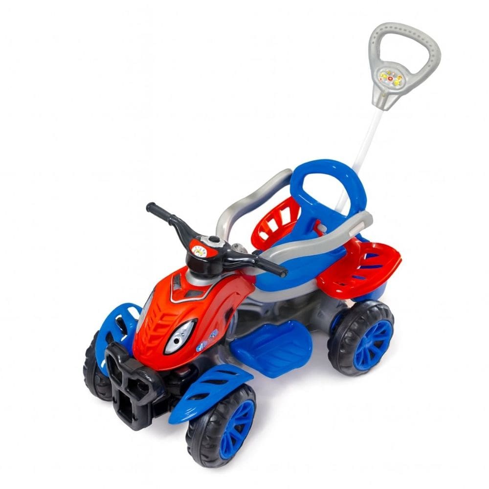 Carrinho Quadriciclo Infantil Empurrador Pedal Spider Maral