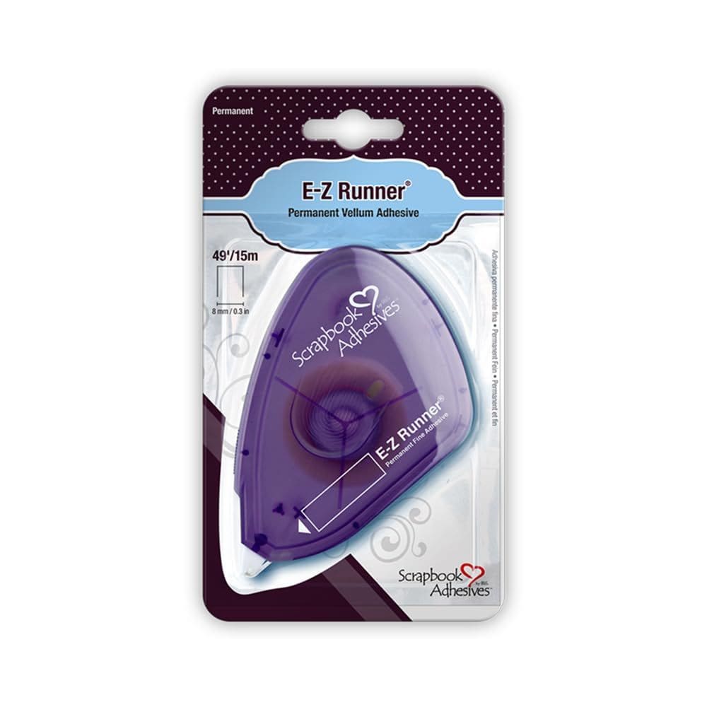 Dispensador de adesivos Scrapbook Adhesives E-Z Runner Vellum Clear