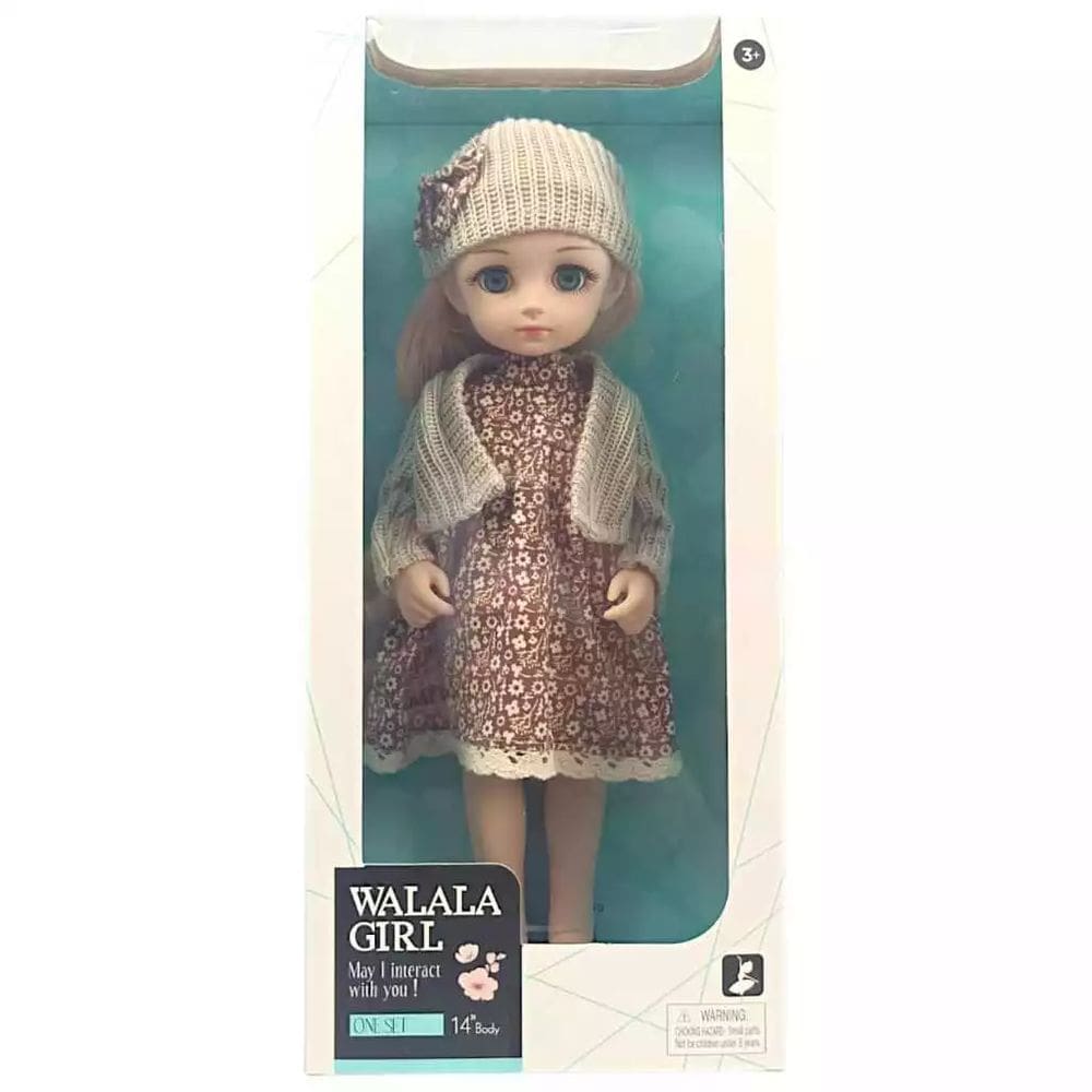 Boneca Walala Girl 35cm com Roupas Estilosas Infantil - Toys Import J24270