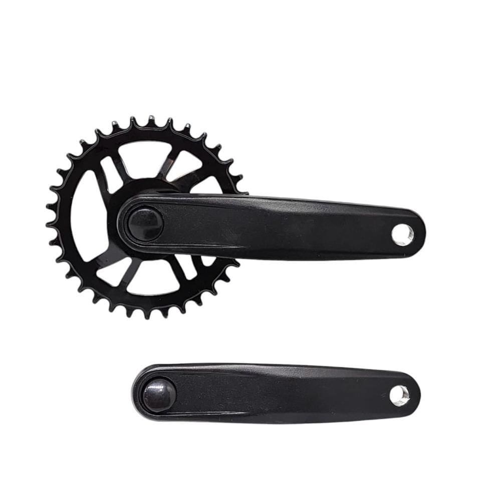 Pedivela Single 8/12v Engrenagem 34 Dentes 170mm Ponta Quadrada