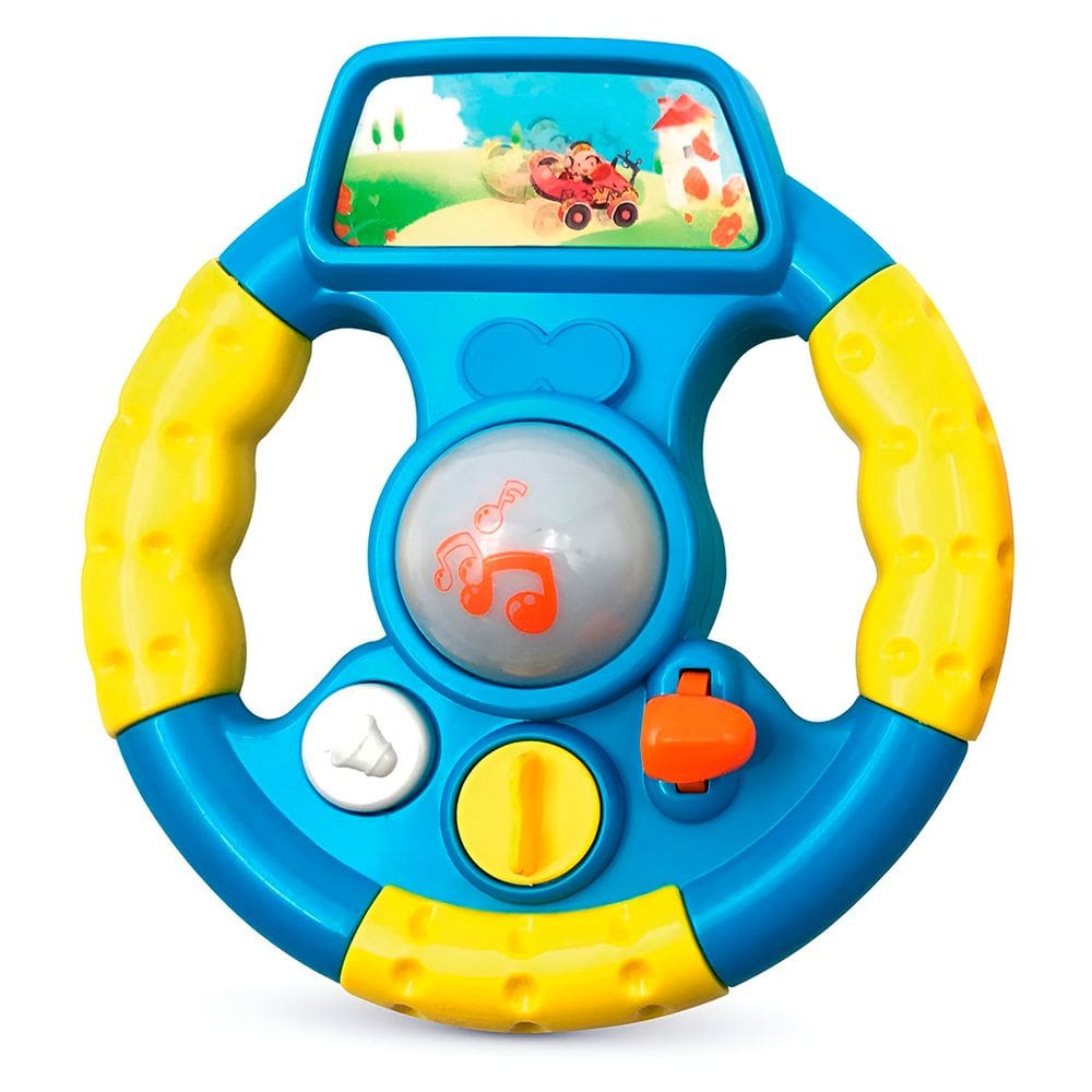 Volante Musical de Brinquedo para Bebês e Crianças com Luzes
