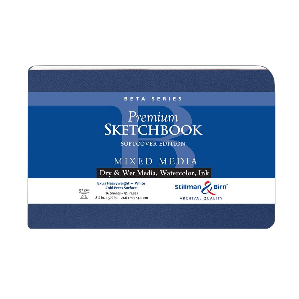 Caderno de esboços Stillman & Birn Beta Series, capa mole 8,5 x 5,5 cm