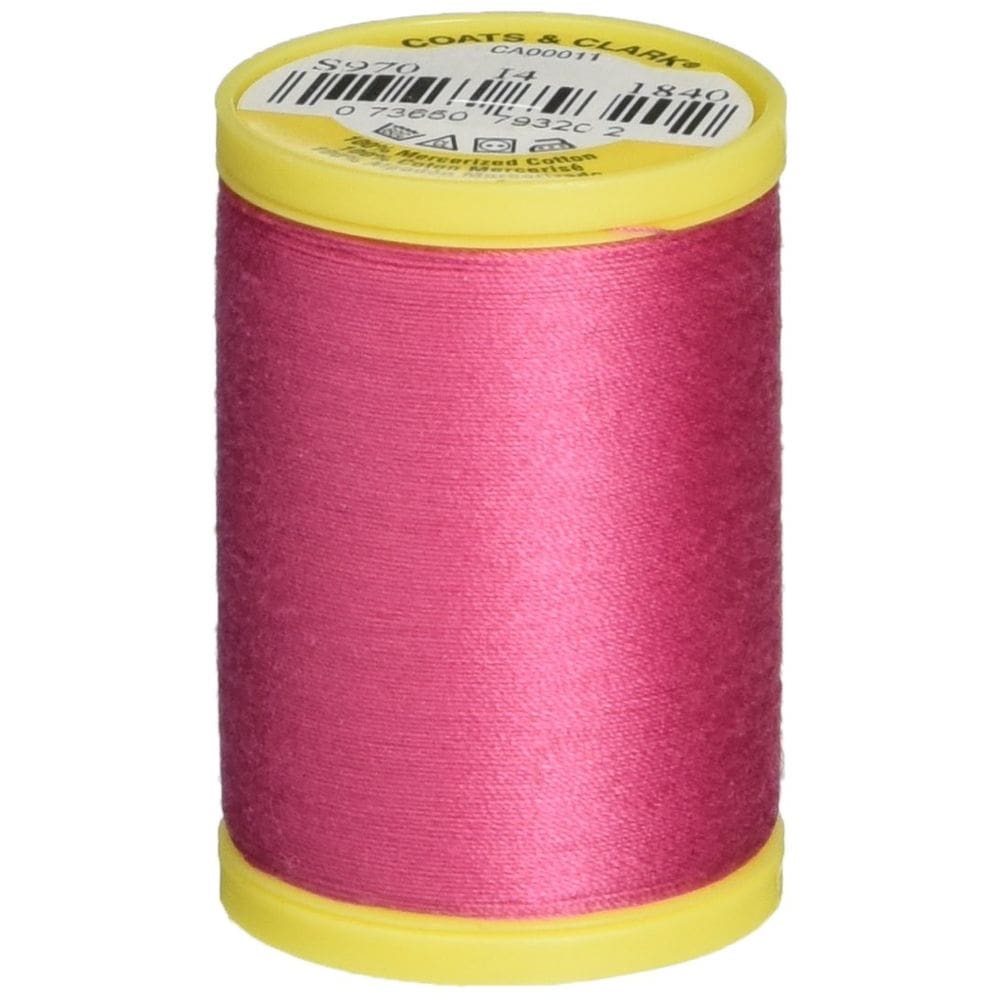 Thread Coats & Clark de uso geral de algodão 206 m rosa choque