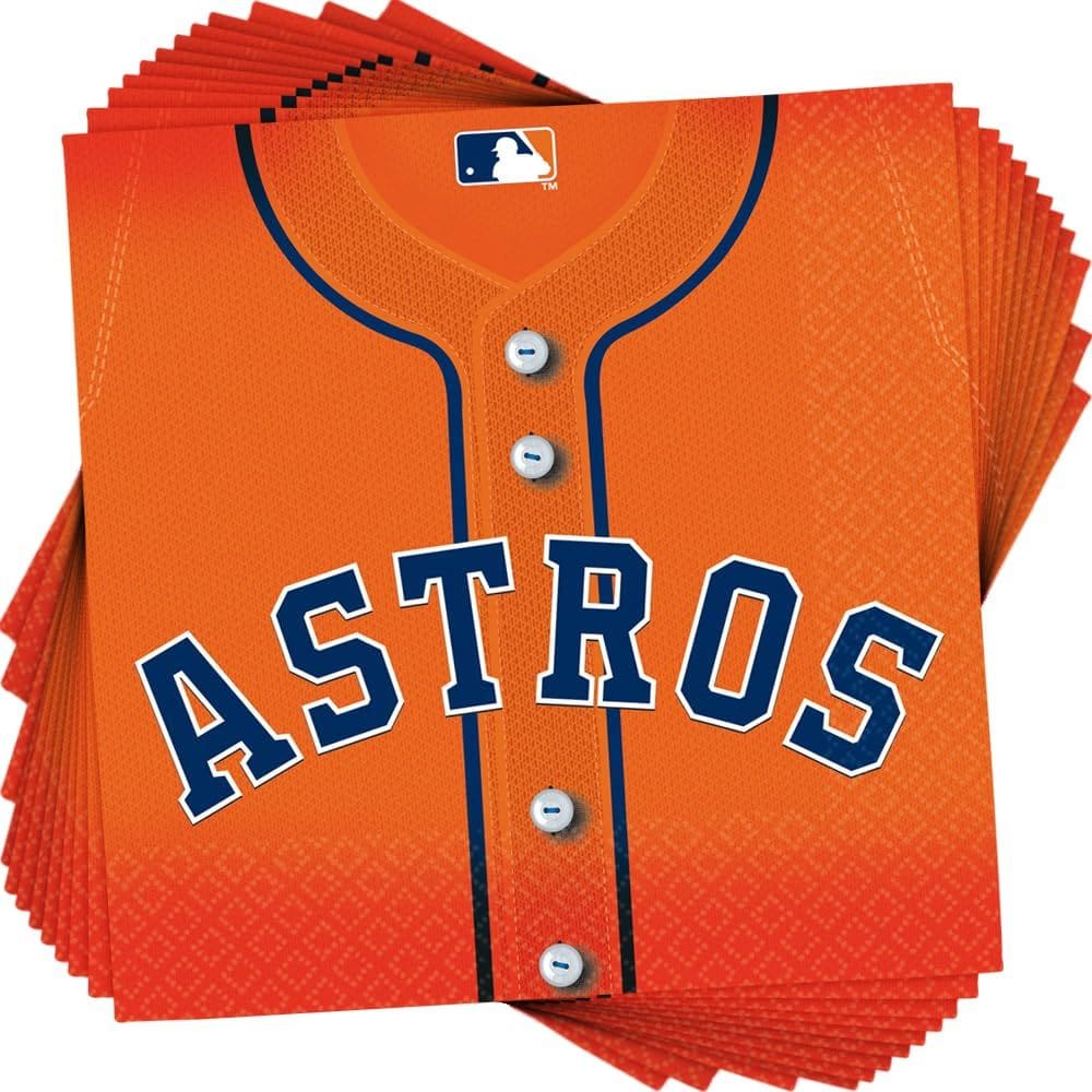 Guardanapos de papel Amscan Houston Astros Orange Luncheon x36