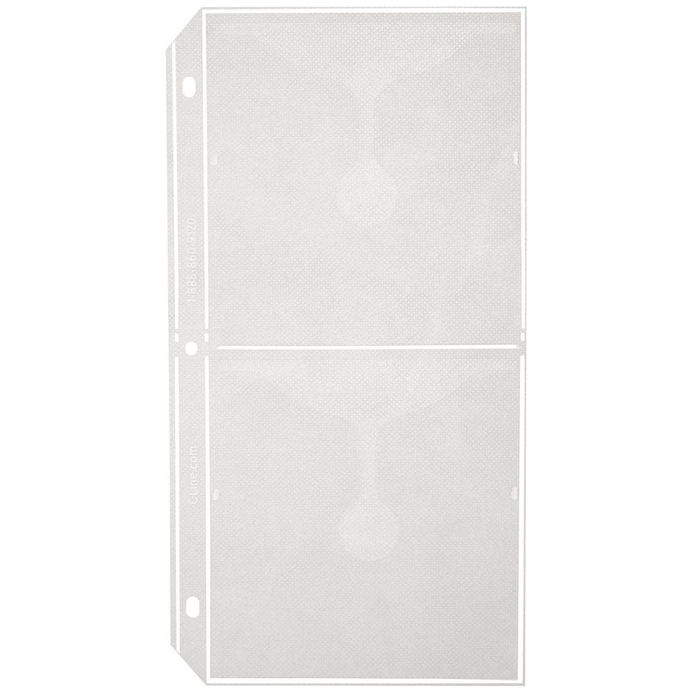 Páginas de armazenamento de CD Ring Binder C-Line Deluxe para fichário de 3 anéis