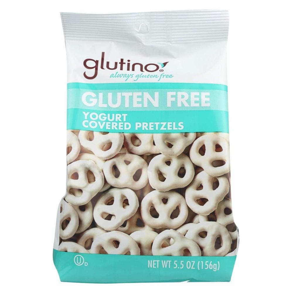 Pretzels com cobertura de iogurte Glutino 160 g (caixa com 12) sem glúten
