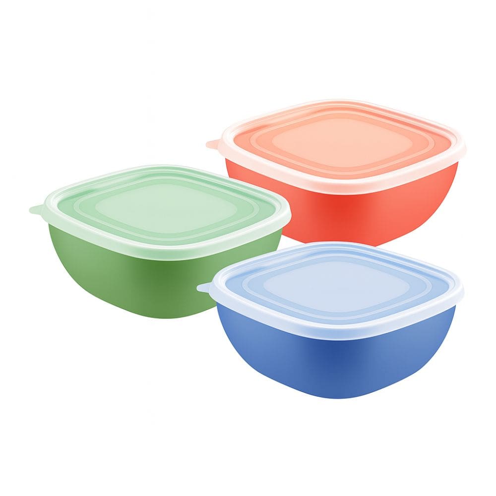 Kit 9 Potes de 2L livre dde BPA microondas - Mix color Tramontina