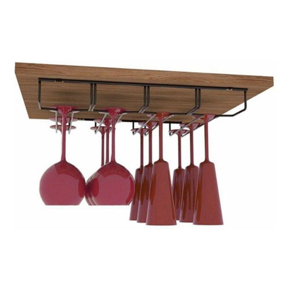 Suporte Fixo Para Taças 34x3,5x29cm Preto Elegance Di Carlo