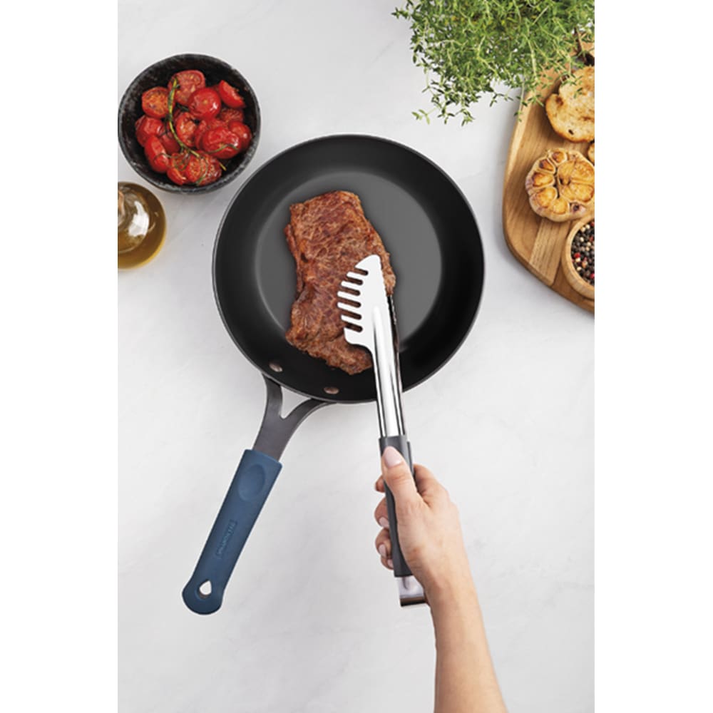 Pegador Tramontina Utilitá em Aço Inox com Cabo Emborrachado Cinza 28 cm