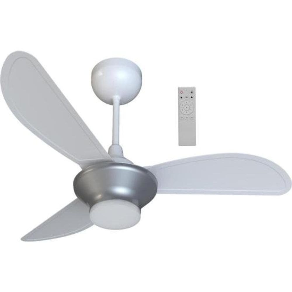 Ventilador de Teto Ventisol Mistral 3 Pás Branco/Cinza Bivol