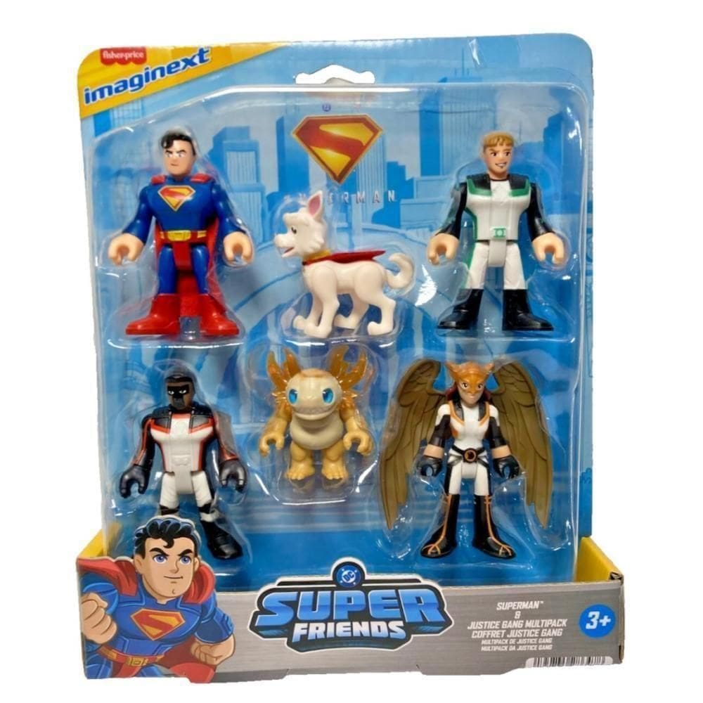 Imaginext Dc Super Friends Figuras Superman Justice Jdl09 - Mattel