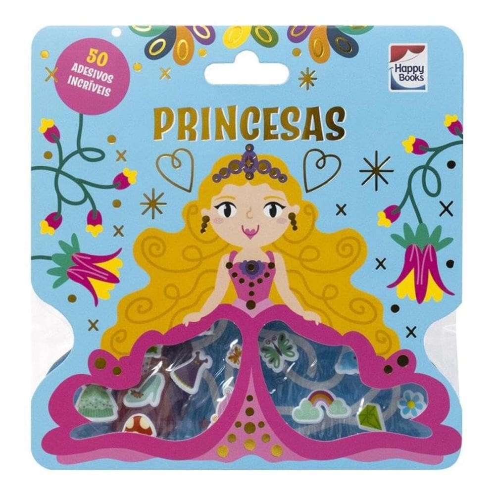 Livro Com Adesivos Fofinhos - Princesas - Happy Books