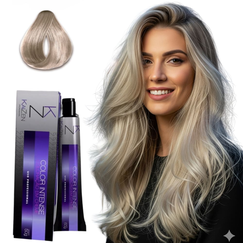 Tinta de cabelo Louro especial perola 12.81 Kaizen Coloração